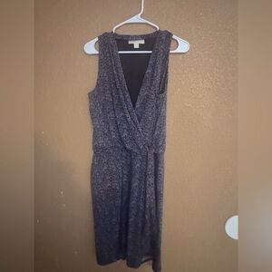 Michaels Black and Gray Midi Dress